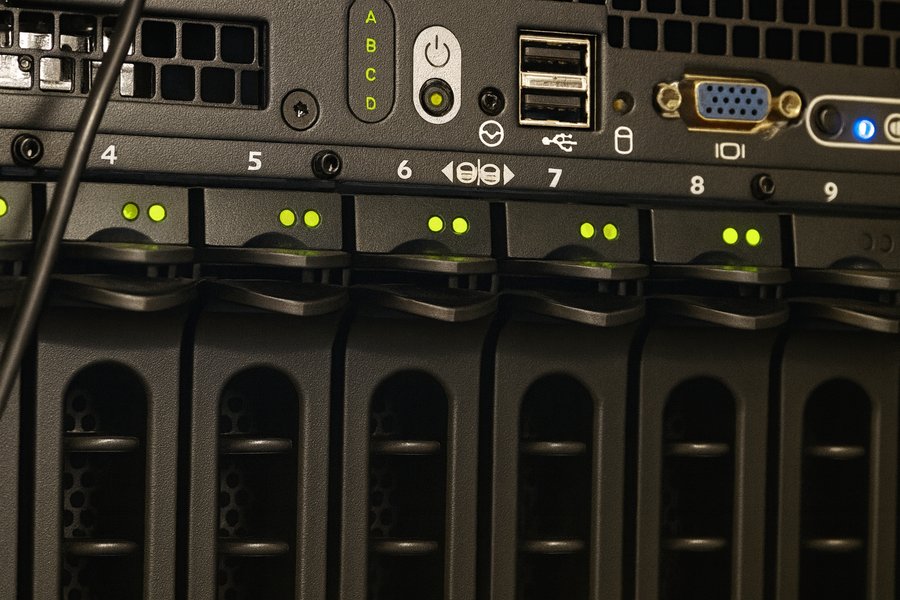 RAID server array being recovered in R3's Sheffield lab